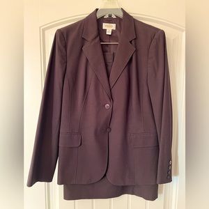 Talbots brown skirt suit
